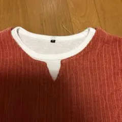 メンズ　Mサイズ 重ね着風　Tシャツ トレーナー