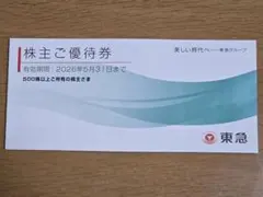 東急株式会社 株主優待券