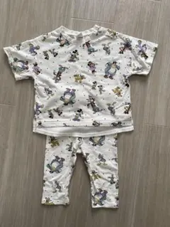 ミッキー ミニーTシャツ レギンスセット セットアップ レトロ柄　95cm