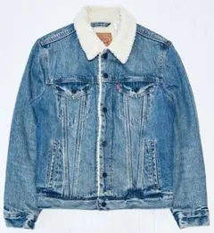 Levi'sリーバイス ユーズド加工 裏ボア シェルパトラッカージャケット S