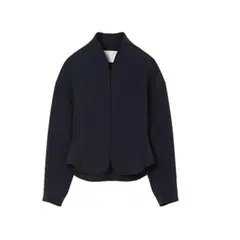 美品 Mame kurogouchi ノーカラージャケット タグ付き ネイビー 2025年最新】マメ／マメクロゴウチ レディース ノーカラージャケットの