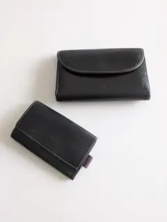 Whitehouse Cox 三つ折り財布 ＋キーケースブラック パープルのサムネイル