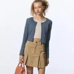 GU リブダブルジップカーディガンQ