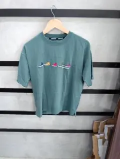 【古着】コンバース ALL STAR シューズ刺繍Tシャツ M