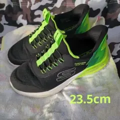 Skechers スリップインズ　ブラック/ライム　 スニーカー23.5cm