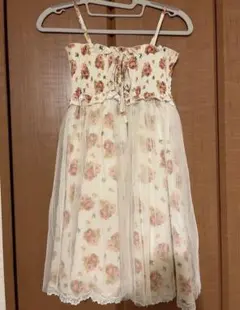 one way キャミ ワンピース 花柄 フレア FREEサイズ 新品未使用