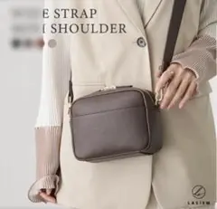 LASIEM ショルダーバッグ　ミニショルダーバッグ　黒色　ブラック　BLACK