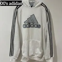 送料込み！00's adidas アディダス プルオーバーパーカーXL y2k