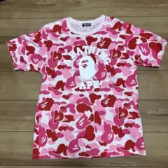 A BATHING APE Tシャツ ピンク 正規品 美品 2026年最新】A bathing ape tシャツ ピンクの人気アイテム - メルカリ