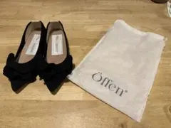 新品•未使用✨offen オッフェン フリル フラットシューズ バレエ