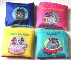新品未使用 東京ディズニー カプセルトイ エコバッグ 4個
