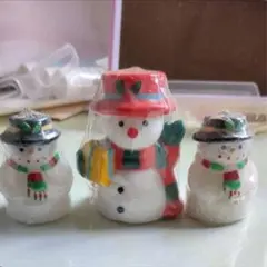 雪だるま キャンドルクリスマス ゆきだるまオーナメント 冬雑貨スノーマン