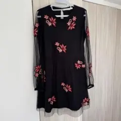 zara ひざ丈ワンピース