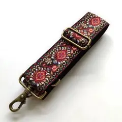 バックストラップ、刺繍デザイン スマホショルダーストラップ サイズ：5cm