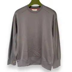 【美品】INHERIT グレー トレーナー メンズ スウェット 無地 裏パイル