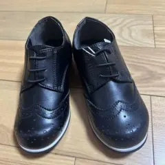 新品未使用☆コムサイズム　黒　ウィングチップ　フォーマルシューズ18㎝
