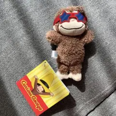 おさるのジョージ　赤いほっぺ　マスコット　パーティー　ぬいぐるみ　キーホルダー