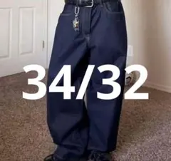 新品未使用 GAP スーパーバギーデニム 34W32Lダークリンス