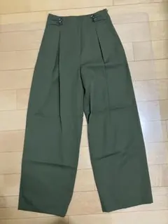 THE IRON ワイドパンツ カーキ