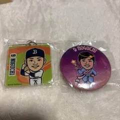 オリックス 野口智哉選手 星座缶バッジ、アクリルキーホルダー