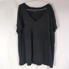 AVA&VIV カットソー Vネック 半袖 無地 ビッグサイズ 綿 日本サイズ