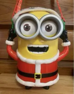 【中古】ミニオン ポップコーンバケツ　クリスマス