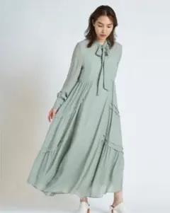 【新品未使用】FRAY I.D / ティアードデザインボウタイワンピース