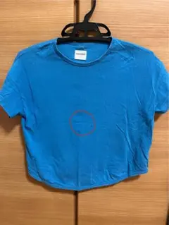 韓国子供服　monmimi モンミミ　ブルー　Tシャツ　薄手　L 110のサムネイル