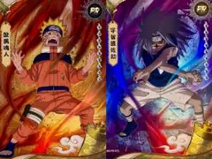 未開封】NARUTO KAYOU限定 うずまきナルト うちはサスケ カード2枚