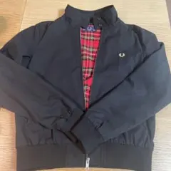 Fred Perry レディース ハリントンジャケット 黒のサムネイル