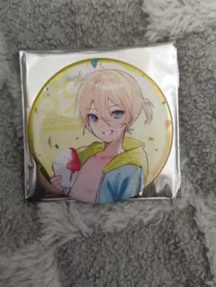 メタリック 缶バッジ 鏡音レン