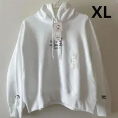 ▪️新品▪️ XL ヘビーウェイトスウェットショートパーカ　ハローキティ GU