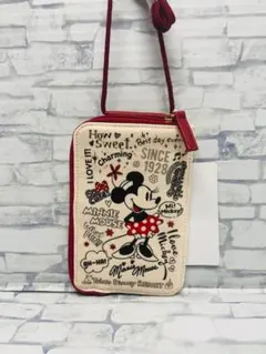 ディズニー　パスケース　キャンバス地　レトロ柄　ミニー　新品未使用