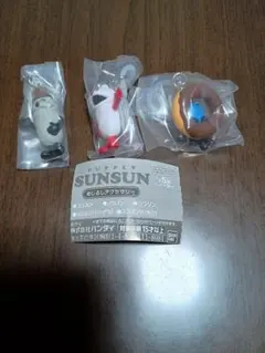 パペットスンスン　めじるしアクセサリー　スンスン＋ノンノン＋ゾンゾン　3個セット