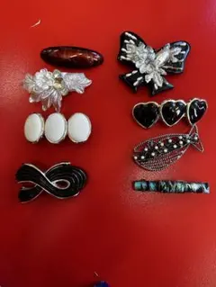 ヘアピンセット 8個 多様なデザイン