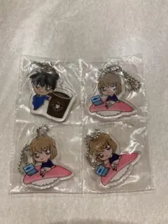 コナン・エドガー アクリルキーホルダー 4個セット くら寿司びっくらポンで入手