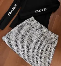 ⭐️美品⭐️パーリーゲイツ　ロゴ総柄　ストレッチスカート