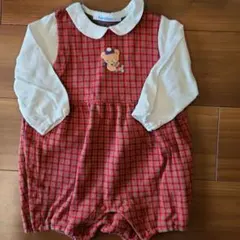 ファミリア familiar ロンパース 襟付き カバーオール 80cm