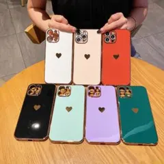 ★ iPhone 12 Pro ケース 可愛い ハート お Pro薄い紫 903