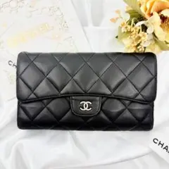 CHANEL シャネル マトラッセ クラシック ロングフラップウォレット 長財布