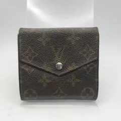 ルイヴィトン　折財布　財布　モノグラム　ポルトモネビエカルトクレディ　ブラウン