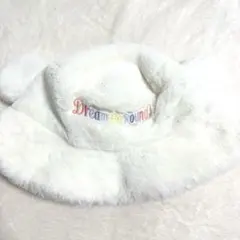 東京ディズニーリゾート 40周年 Dream Go Round 帽子　ボア　白