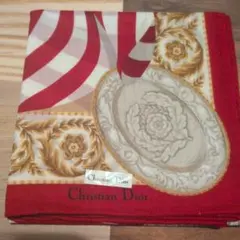 Christian Dior ハンカチ 赤