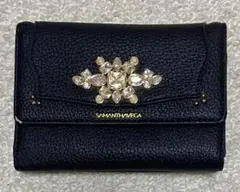 あ*様 SAMANTHA VEGA 三つ折り財布 ブラック