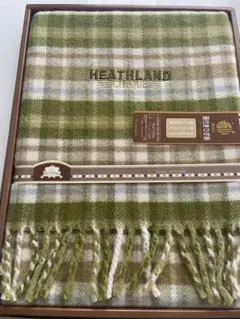 大阪西川　HEATHLAND チェック柄ブランケット 75x120cm 新品