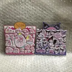 韓国限定 サンリオ マシュマロシール カフェ マイメロ クロミ 2点セット