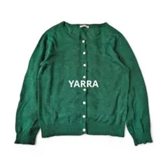 YARRA ヤラ コットンリネン カーディガン グリーンのサムネイル