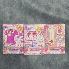 アイカツ！アイカツカード ベビーピンクフリルコーデ3枚 スプリング