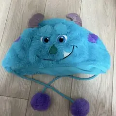 【美品】モンスターズ・インク フリース帽子　ディズニー　帽子　ファンキャップ