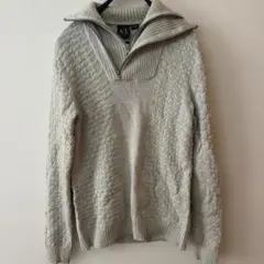 ARMANI EXCHANGE A/X ハーフジップ ニット セーター リブ編みのサムネイル